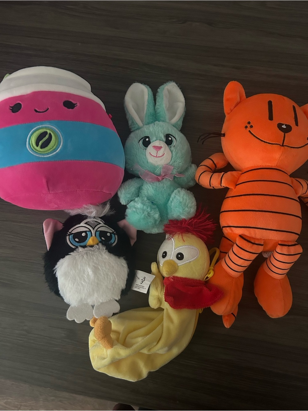 Assorted Kids Plush Toy Set - Squishmallow, Petey Dog Man, Furby